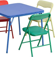 Save $ 25.24 (15 %) Flash Furniture Folding Table And Chair Set 60 96 X 60 96 X 51 44 Cm Amazon Co Uk Home Kitchen