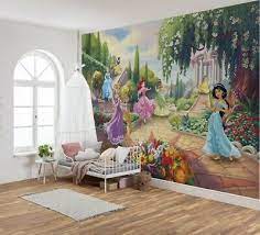 Wallpapers of disney princess download for facebook gf cute pic. Girls Bedroom Decor Photo Wallpaper Feature Wall Disney Princess Without Glue Ebay