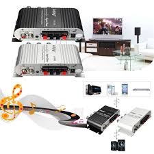 Looking for a mini amplifier? 12v Mini Car Motorcycle Home Hi Fi Stereo Amplifier Amp Audio For Speaker Dvd Cd Alexnld Com