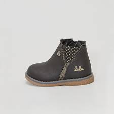 Boots 'Lulu Castagnette' Fille 3-12 ans - noir - Kiabi - 15,00€