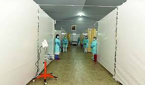 عملية إنشاء المستشفى الميداني المؤقت بالدار البيضاء في مراحلها الأخيرة casablanca hospital establish