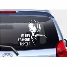 Cara menggambar anime dengan mudah untuk. Cutting Stiker Stiker Body Dan Kaca Mobil Wanita Hijab Lazada Indonesia
