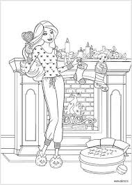 Pin By Sylwia On Barbie Coloring Christmas Coloring Pages Coloring Pages Barbie Coloring