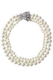 Daisy Pearl Necklace By Stella Dot Image Of Pearls With Vintage Inspired Pave Clasp Optional Hema Beaded Statement Necklace Boutique Style Jewelry Jewelry