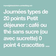 Exemples De Journees A 20 Points En 2021 Petit Dejeuner Ww Idee Menu Regime Barre Chocolat