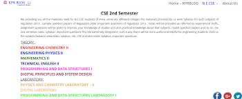 Cse 2nd Sem Notes Syllabus Important Questions Of Regulation 2013 Http Www Kprblog In Cse Sem2 Sample Question Paper Question Paper This Or That Questions