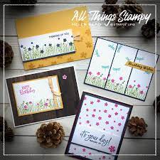 Stampin up card ideas, videos, tutorials, blog and more from demonstrator brandy cox. All Things Stampy 8 Card Ideas Using Stampin Up S Field Of Flowers