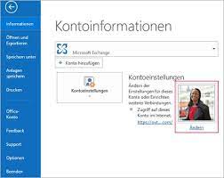 Wird mein profilbild nicht angezeigt: Andern Ihres Profilfotos Outlook