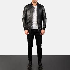 Cut out the leather with a leather cutter.be careful not to cut your fingers! Men S Bomia Ma 1 Black Leather Bomber Jacket