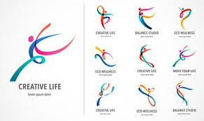 Abstract People Logo Design Gym Fitness Running Trainer Vector Colorful Logo Active Fitness Sport Dance Web Icon People Logo Logo Design Set Logo Design