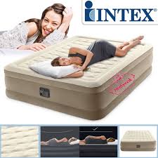 intex 64428 luxus queen 203x152x46 cm elektirikli sisme yatak bej bej queen yatak setleri