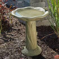 The crocodile and the duck move their feet, the seahorse flaps its fins, and the whale wags its tail! Concrete Bird Baths You Ll Love In 2021 Wayfair