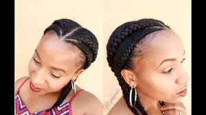 Whenever i'm about to style my hair; Natural Hair Cornrow Protective Hairstyle Youtube