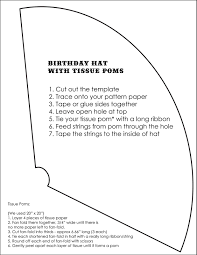 Homemade Birthday Hats For Adults Homemade Party Hats Template From Our Studio Birthday Party Hats With Poms Party Hat Template Birthday Party Hats Party Hats