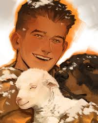 damian is trying to convince bruce to bring home the baby lamb 💕 (he's  successful ofc) . . . #damianwayne #dc