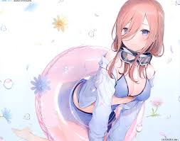 Hd Wallpaper Go Toubun No Hanayome Nakano Miku Bikini Wallpaper Flare Anime, the quintessential quintuplets, ichika nakano, itsuki nakano. go toubun no hanayome nakano miku
