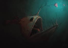 I Drew An Angler Fish Procreate In 2020 Angler Fish Drawing Angler Fish Fish Drawings