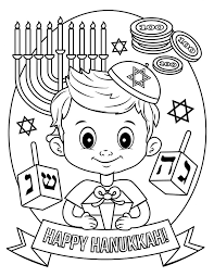 The coloring pages are printable and can be used in the classroom or at home. Happy Hanukkah Coloring Page Free Printable Coloring Pages For Kids