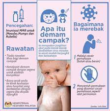 Selain itu, anak mula meragam dan kelihatan lesu. Demam Campak Demam Campak Penolong Pegawai Perubatan Facebook