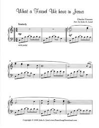What A Friend We Have In Jesus Free Piano Hymn Arrangement By Julie Lind Music Printables Piano Sheet Music Free Hymn Music