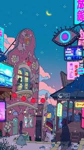 Konohagakure By Seerlight On Deviantart Vaporwave Wallpaper Kawaii Wallpaper Anime Wallpaper