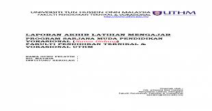 Student development and leadership committee information. Contoh Laporan Akhir Latihan Mengajar Pdf Document