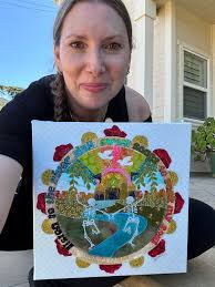 Brokedown Palace ⚡🌈✂️ made out of fabric To me it's a reminder that the  journey might twist and turn, but the music and our love are always waiting  to welcome us home.