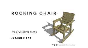 Rocking chairs are not only for new mothers and the elderly. Free Diy Furniture Plans How To Build A Rocking Chair The Design Confidential