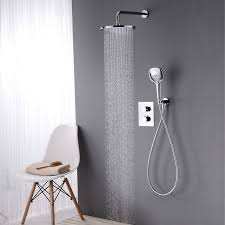 Duscharmatur Thermostat Unterputz Mit Wasserhahn Modern In Chrom Duscharmatur Dusche Badezimmer Mit Dusche