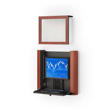 Wall Mounted Computer Station Cabinet