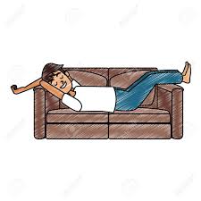 Why is sleeping on a couch a ptsd symptom? Man Sleeping In Sofa Vector Illustration Graphic Design Royalty Free Cliparts Vectors And Stock Illustration Image 101307310