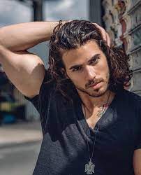 Enrico Ravenna Handsome Italian Men Long Hair Styles Men Italian Male Model