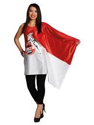 Februar 1948 durch zusammenschluss der beiden fußballvereine kölner bc 01 und spvgg sülz 07 gegründet. 1 Fc Koln Flaggenkleid Damenkostum Fanartikel Rot Weiss Gunstige Faschings Kostume Bei Karneval Megastore