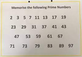 Simple Prime Numbers To Memorise How To Memorize Things Prime Numbers Math
