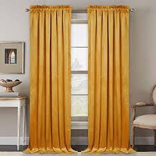 Shop for 108 inch curtains online at target. Ryb Home Velvet Curtains 108 Inches Long Super Soft Velvet Panels Extra Long Light Blocking Energy Efficient Velvet Drapes For Living Room Warm Gold 52 X 108 Inch 2 Pcs Buy