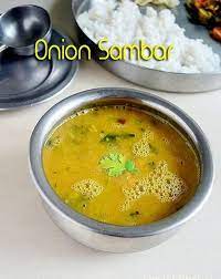 Onion Sambar Recipe Vengaya Sambar Recipe Food Recipes Indian Food Recipes Sambhar Recipe