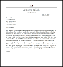 Professional Executive Chef Cover Letter Sample Writing Guide Resume Now