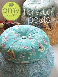 Amy Butler Sewing Pattern Honey Bun Poufs Pdf Amy Butler Patterns Amy Butler Floor Pillows Diy