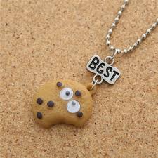 2 pieces / set of mini Oreo biscuits and coffee pendant necklace Best  friend Cookies milk BFF gift food friendship jewelry|Pendant Necklaces| -  AliExpress