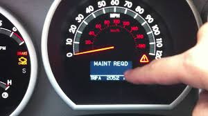 I believe this is normal? 2000 2017 Toyota Tundra Maintenance Required Minder Light Reset