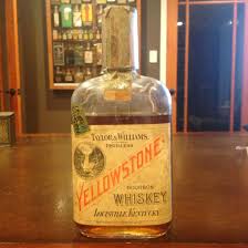 Yellowstone 1 2 Pint With Shot Glass Included Prohibition Whiskey Bottle Bourbon Whiskey Whisky