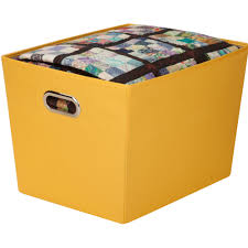They're also a great way to complement your existing home furnishings. Honey Can Do Large Decorative Storage Bin With Handles Multicolor Walmart Com Walmart Com
