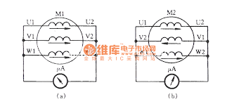 Three Phase Motor Winding Reverse Connection Check Circuit