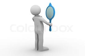 When looking in the mirror, we have full and instant control. 3d Person Looking In A Mirror Stock Image Colourbox