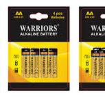 China High Capacity AA Alkaline Batteries Pack Warriors ...