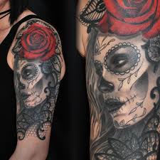 Black And Red Rose Tattoo Sleeve Pin By Jolanda Wieringa On Tatoo Rose Tattoos Sleeve Tattoos Neck Tattoo