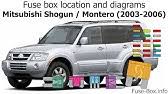 There are lot of kind diagrams for mitsubishi pajero, fuse diagram, wiring diagram, transmission diagram, machine diagram, etc. Fuse Box Location And Diagrams Mitsubishi Pajero Sport 2008 2016 Youtube
