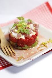 Ceviche De Lotte Et Tartare De Thon Aux Fraises Et Avocat Epicetout La Cuisine De Dany Nourriture D Ete Tartare De Thon Ceviche
