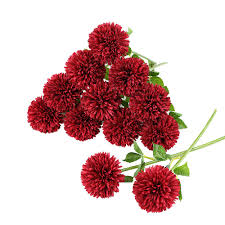 Many varieties are suitable for use in bouquets or arrangements to bring festivity to a special occasion. Tifuly 12 Pcs Artificial Chrysanthemum Ball Flowers Bouquets For Bride Single Stem Plastic Hydrangea Silk Flowers For Wedding Bouquets Centerpieces Arrangements Party Home Garden Decor Red Buy Online In Grenada At Grenada Desertcart Com Productid