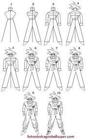 Como Dibujar A Goku Para Principiantes En Cuerpo Completo Paperblog Goku Drawing Dbz Drawings Flower Drawing Tutorials
